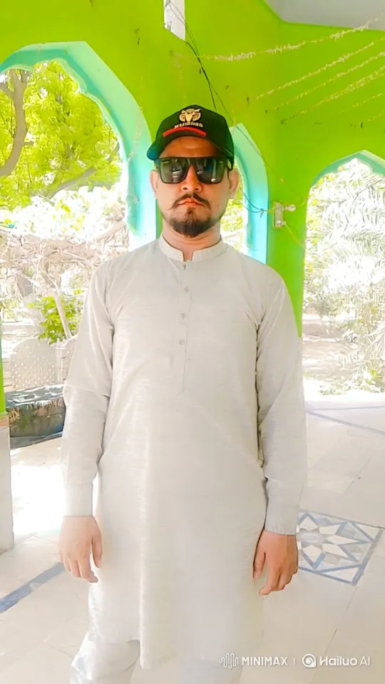 Man Boards Luxury MINIMAXROO Sedan Under Green Arches – AI Generated Video | Hailuo AI