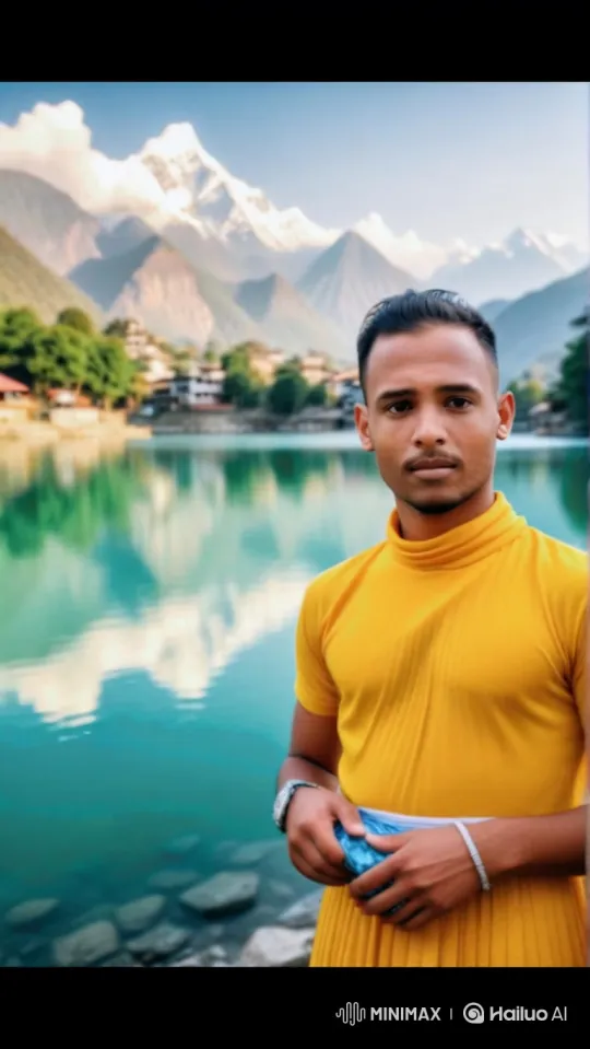 Man Reflects on Serene Landscape, Embarks on Mountain Road Trip – AI Generated Video | Hailuo AI