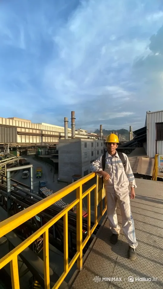 Industrial Plant Panorama to Earth from Space – AI Generated Video | Hailuo AI