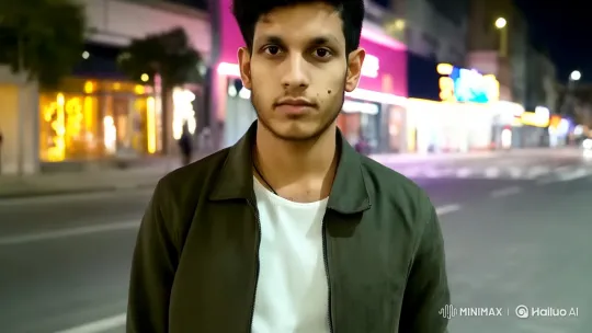 Young Man Prepares to Drive Off in Sports Car at Night – AI Generated Video | Hailuo AI