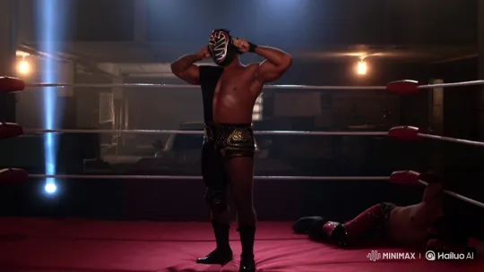 Marilyn Monroe Unmasks as Luchador in Wrestling Ring – AI Generated Video | Hailuo AI