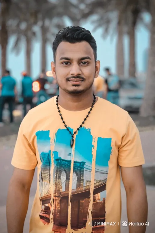 Young Man's Warm Smile in a Gentle Video Portrait – AI Generated Video | Hailuo AI