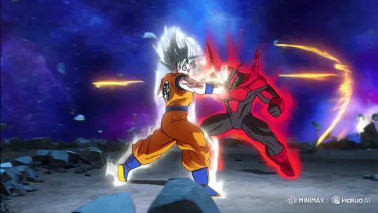 Goku vs. Jiren in Ultra Instinct at the Tournament of Power – AI Generated Video | Hailuo AI