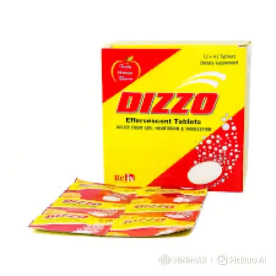 Man Relieves Stomach Pain with DIZZO on Beach – AI Generated Video | Hailuo AI