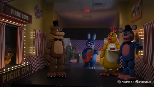 Security Guard Faces Sentient Animatronics at Freddy Fazbear's – AI Generated Video | Hailuo AI