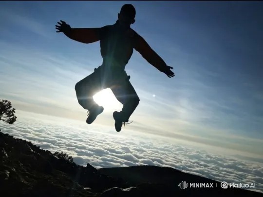 Journey from Mountain Peak to Cosmic Orbit – AI Generated Video | Hailuo AI