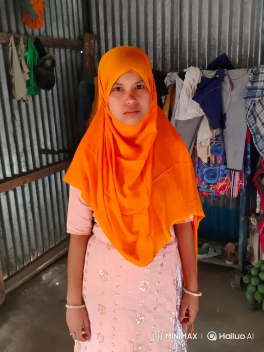 Young Woman in Orange Headscarf Tends to Crops – AI Generated Video | Hailuo AI