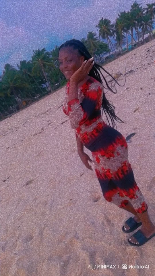 Dreamy Beach Walk of a Young Black Woman – AI Generated Video | Hailuo AI