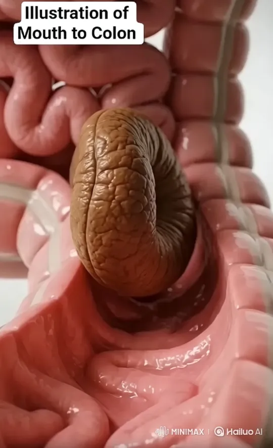 3D Journey Through the Human Digestive System – AI Generated Video | Hailuo AI