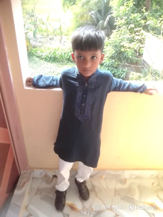 Young Boy Watches Car Arrive Through Window – AI Generated Video | Hailuo AI