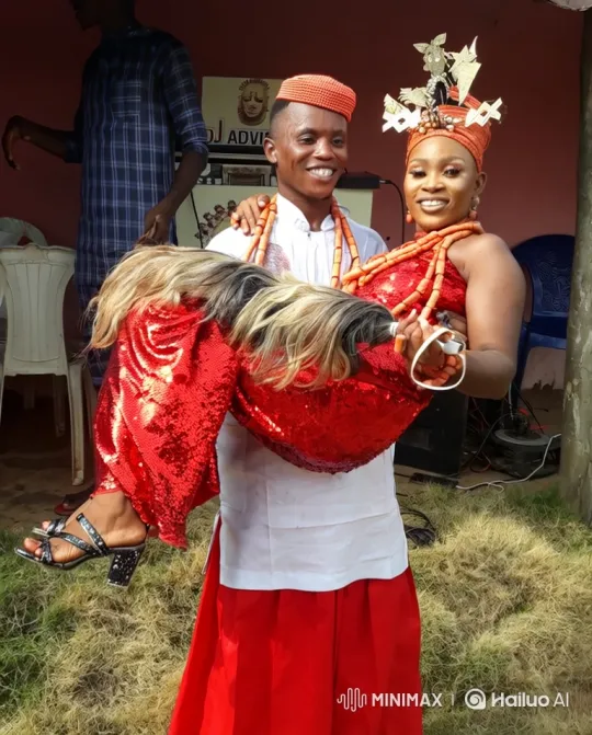 Couple Celebrates in Traditional Attire with Joyful Dance – AI Generated Video | Hailuo AI