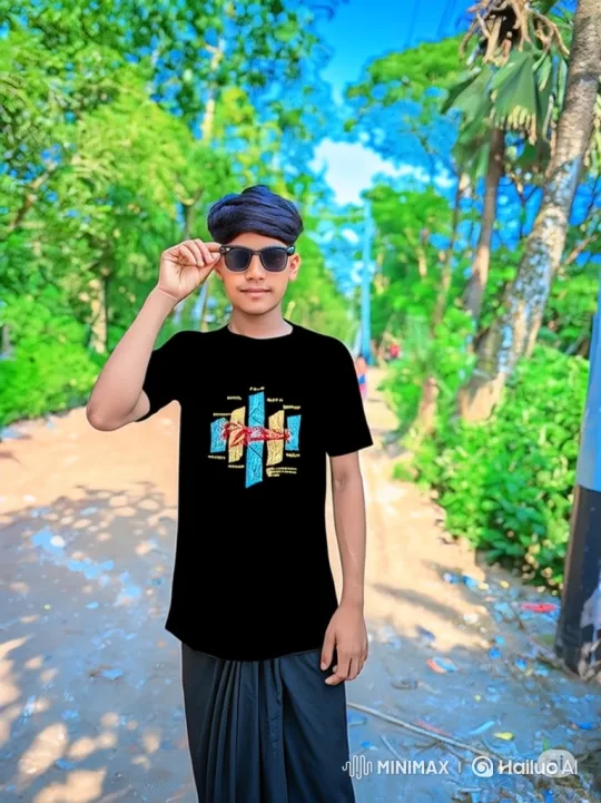 Young Man Poses as Lamborghini Passes in Forest Scene – AI Generated Video | Hailuo AI