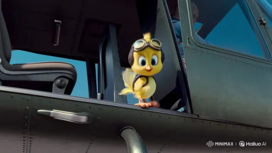 Tiny Yellow Canary Tweety Skydives from Helicopter – AI Generated Video | Hailuo AI
