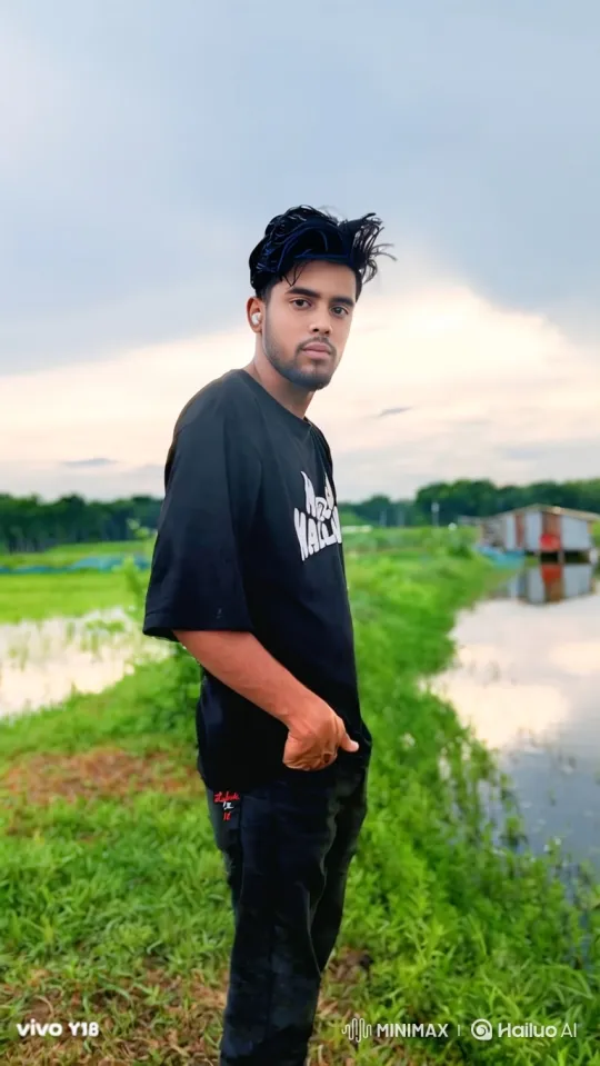 Contemplative Man in Serene Landscape – AI Generated Video | Hailuo AI