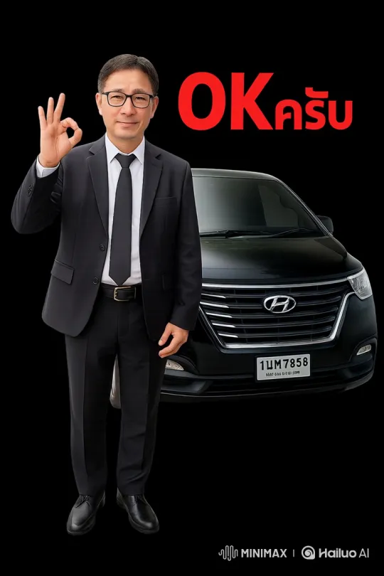East Asian Man Endorses Product with "OK" Sign – AI Generated Video | Hailuo AI
