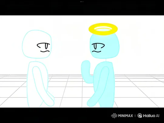 Silent Dialogue Between Two Characters – AI Generated Video | Hailuo AI