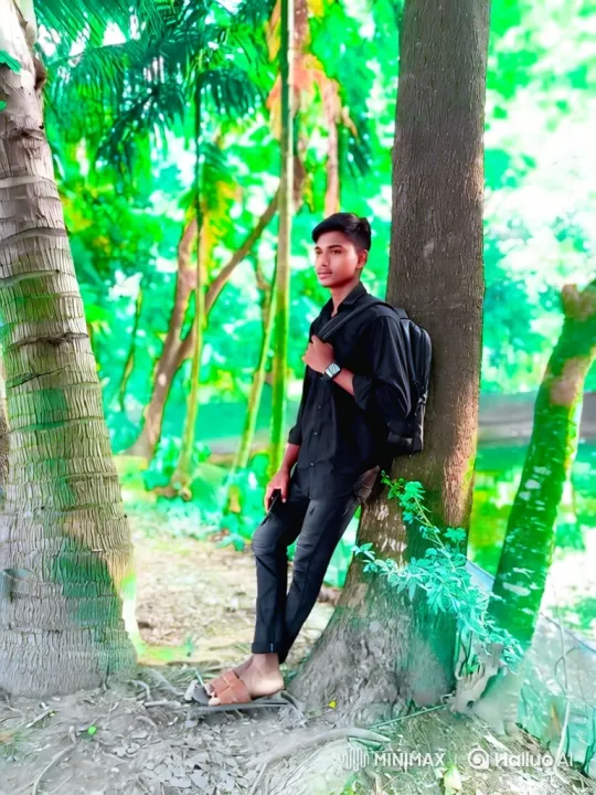 Young Man Contemplates in a Lush Forest – AI Generated Video | Hailuo AI