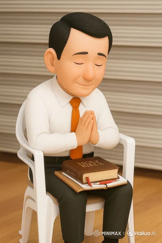 Stylized Woman Listening to Sermon with Focus – AI Generated Video | Hailuo AI