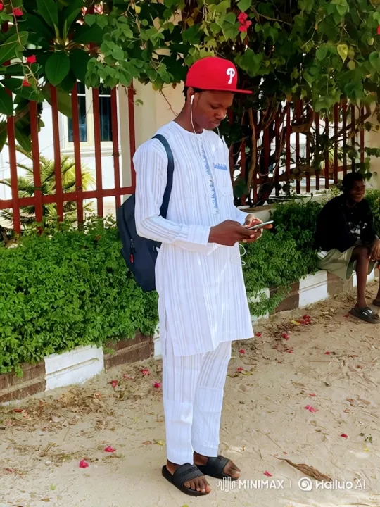 Young Man Using Phone in Outdoor Setting – AI Generated Video | Hailuo AI