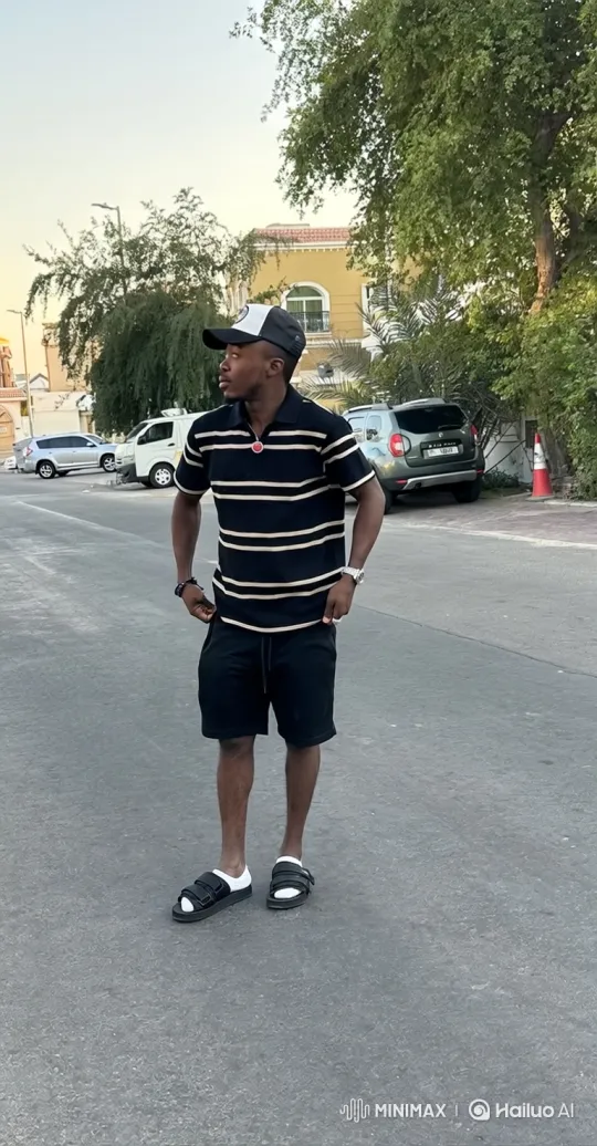 Young Man Gets Into Car on Residential Street – AI Generated Video | Hailuo AI