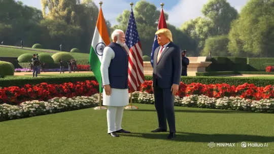 Modi & Trump's Diplomatic Garden Snake Encounter – AI Generated Video | Hailuo AI