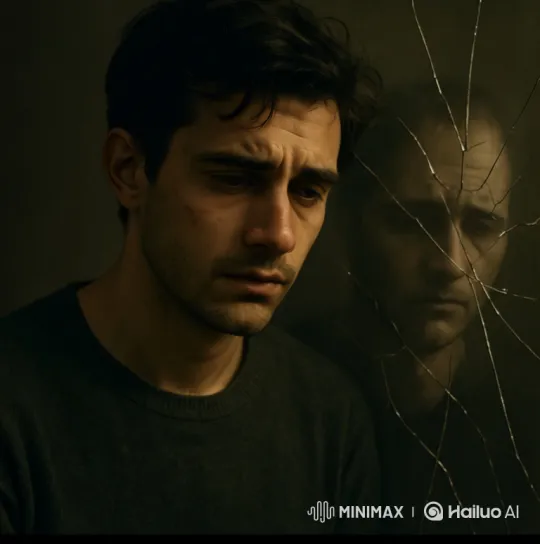 Reflections of Despair in a Shattered Mirror – AI Generated Video | Hailuo AI