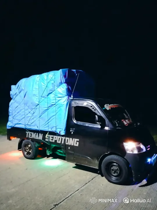 Custom Black Pickup Truck with Air Suspension Lowering – AI Generated Video | Hailuo AI