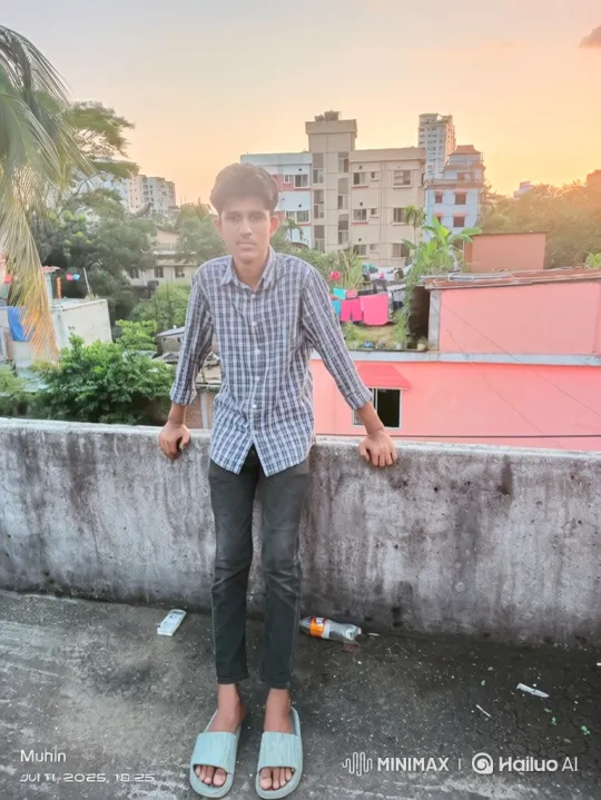 Young Man and Sports Car on Rooftop at Dusk – AI Generated Video | Hailuo AI