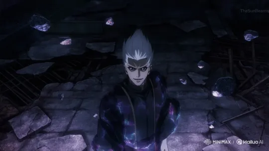 Jujutsu Kaisen Sorcerer Unleashes Attack in Ruins – AI Generated Video | Hailuo AI