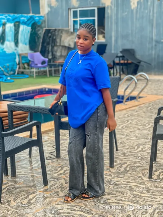 Young Woman Boards Private Jet from Poolside Patio – AI Generated Video | Hailuo AI