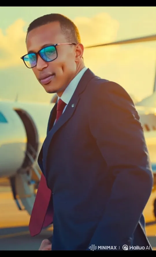 Businessman Enters Helicopter on Airport Tarmac – AI Generated Video | Hailuo AI