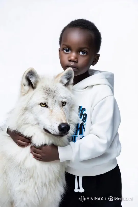 Playing with the White Wolf – AI Generated Video | Hailuo AI