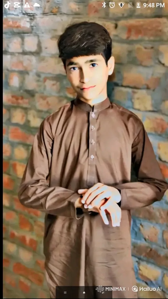 Young Man in Gentle Pose Amidst Shaking and Flashes – AI Generated Video | Hailuo AI