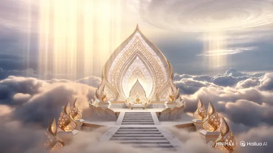 Majestic Throne of Heaven: A Realistic Vision – AI Generated Video | Hailuo AI