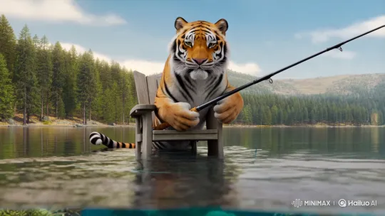 Tiger Fishes with Scuba Cat Companion – AI Generated Video | Hailuo AI