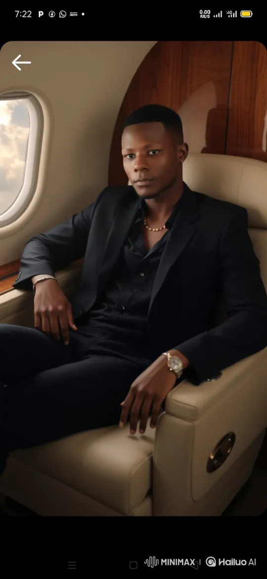 Stylish Man in Luxury Private Jet Cabin – AI Generated Video | Hailuo AI