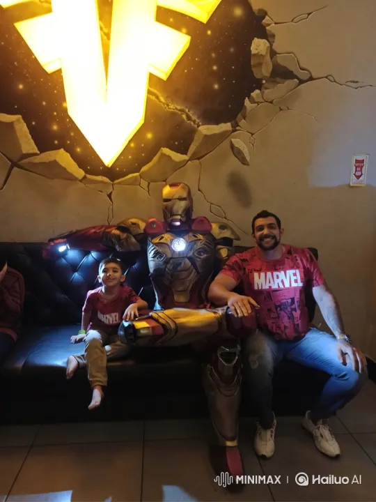 Father and Son Bond Over Marvel Heroes in Epic Battle Scene – AI Generated Video | Hailuo AI