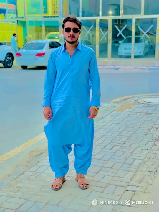 Man in Blue Outfit Enters Luxury SUV on Sidewalk – AI Generated Video | Hailuo AI