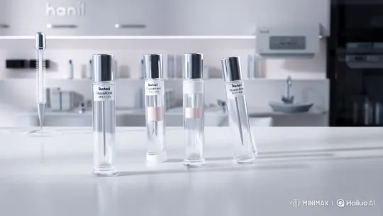 Dancing Medical Supplies in Modern Beauty Clinic – AI Generated Video | Hailuo AI