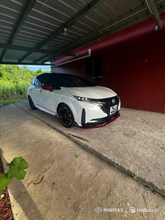 White Hatchback with Sporty Body Kit – AI Generated Video | Hailuo AI