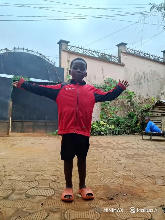 Boy Enters Lamborghini in Overcast Courtyard – AI Generated Video | Hailuo AI