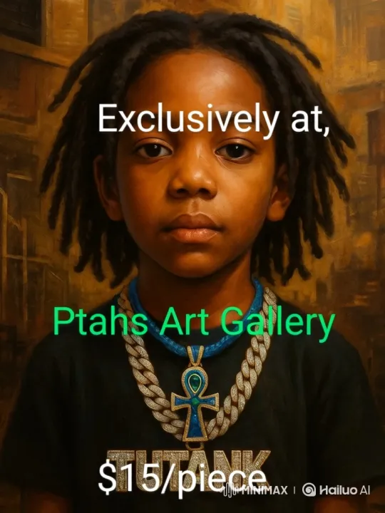 Young Boy with Ankh Pendant Amidst Urban Paparazzi – AI Generated Video | Hailuo AI