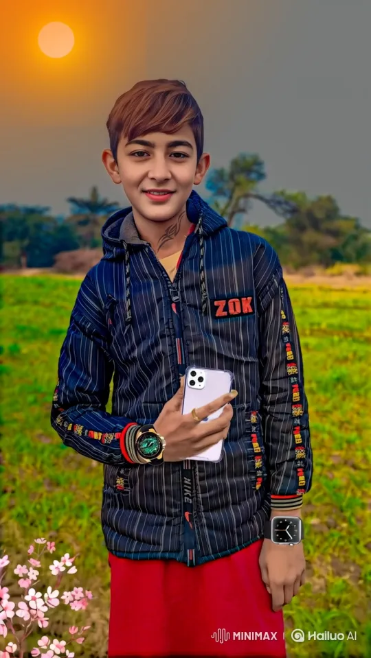 Young Man Enters Helicopter in Green Field – AI Generated Video | Hailuo AI