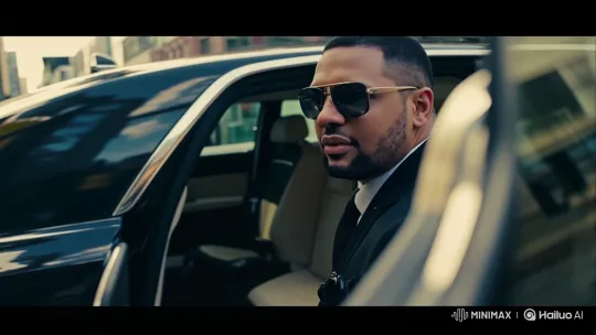 Stylish Man Exits Luxury Car with Poise – AI Generated Video | Hailuo AI