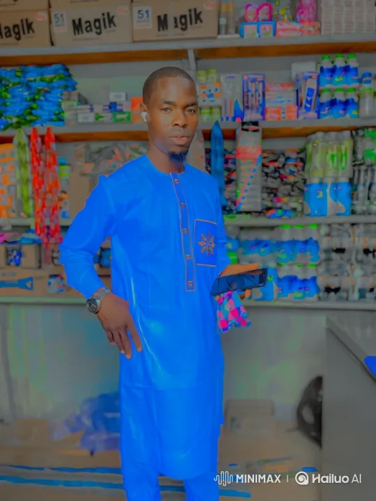 Man in Blue Outfit Nods, Exits Store, Approaches Lexus 350 – AI Generated Video | Hailuo AI
