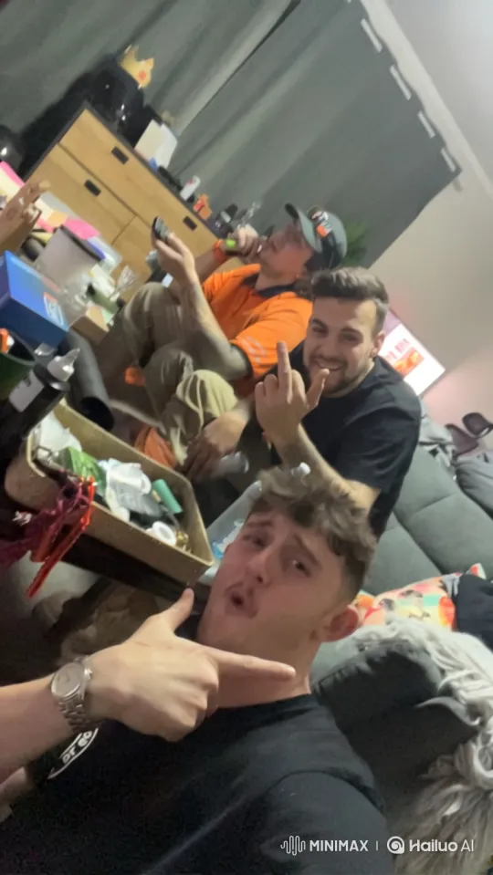 Young Men's Selfie Video Catches Unexpected Romantic Moment – AI Generated Video | Hailuo AI
