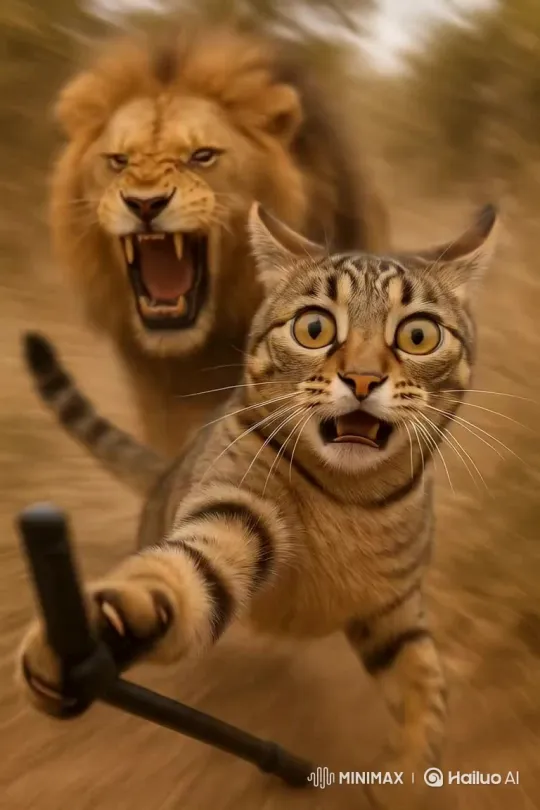 Animated Lion Combat Simulation – AI Generated Video | Hailuo AI