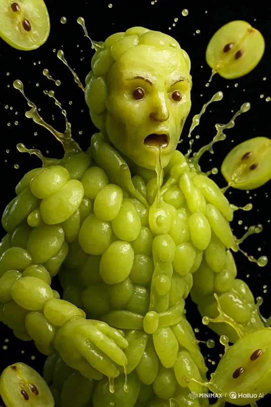 Exotic Fruit Variety: Green Seedless Grapes, Pink Pineapple, Inez Mango – AI Generated Video | Hailuo AI
