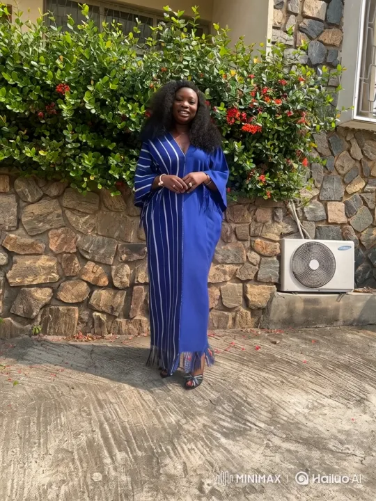 Woman in Blue Dress Boards Private Jet Gracefully – AI Generated Video | Hailuo AI