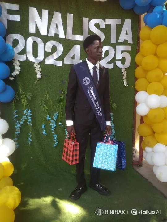 Young Man in Black Suit Celebrates Achievement – AI Generated Video | Hailuo AI